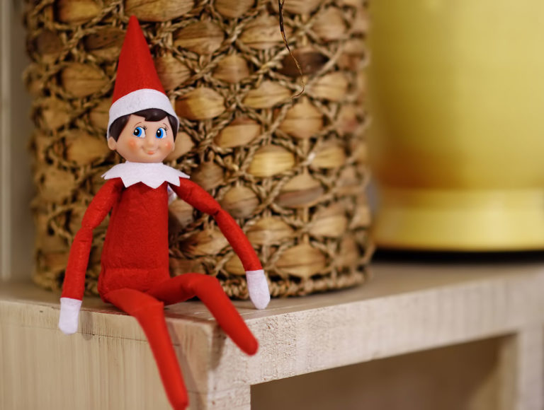 Photo of "elf on the shelf"